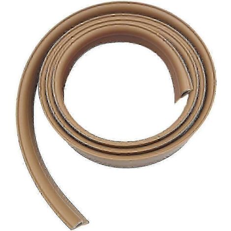 (Beige clair) 2 mètres de bordure de protection en PVC pour moquette, bandes de transition de sol en caoutchouc, profilés de finition auto-adhésifs en T (1/5)