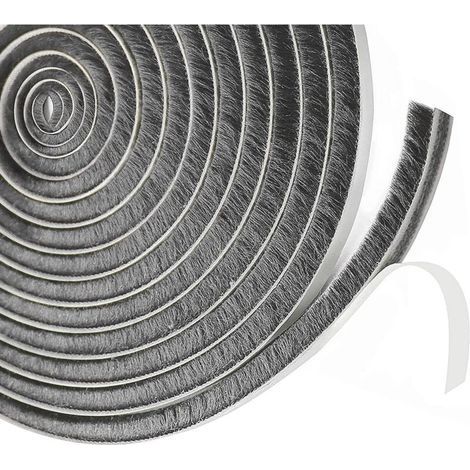 Sliding door brush seal, 9 mm (B) x 15 mm (D) x 6M (L) Window Seal for Sound Insulation Door, insulating shutter (1/5)