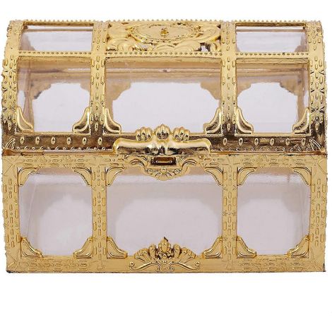 Mini Jewelry Box Candy Ring Earrings Storage Organizer Gold S-- (1/5)