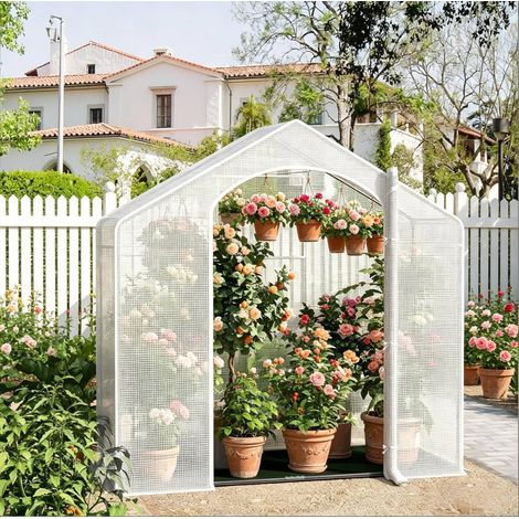 Invernadero de jardín con puerta enrollable OKMYHOME (1/4)