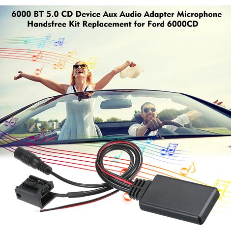 Adattatore audio Aux per dispositivo CD 6000 BT 5.0, kit vivavoce con microfono di ricambio per Ford 6000CD. (1/4)