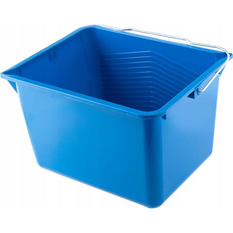 KADAX Baueimer aus Kunststoff, Wassereimer für Garten, 8L, Blau, 1 Stück