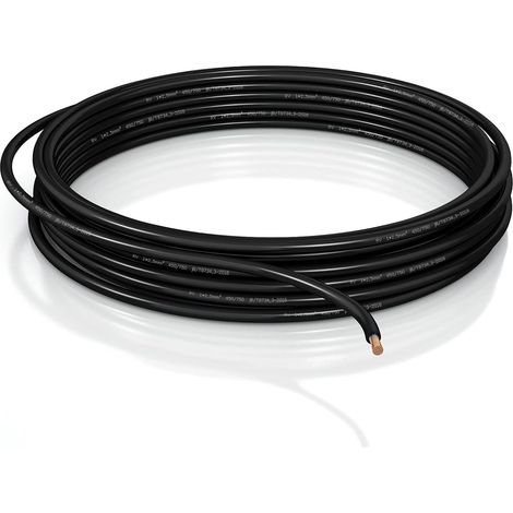Câble Automobile 2,5 mm² FLRY B asymétrique Câble Automobile toronné Flexible en cuivre Noir 2,5 mm² - 10 m (1/5)