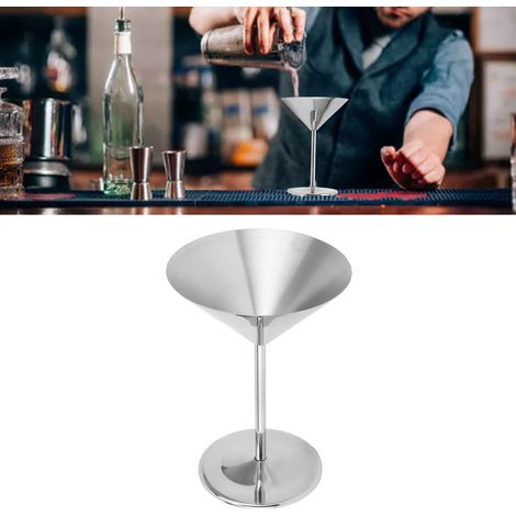 Verre à pied en acier inoxydable 304, verre à cocktail, verre à martini original (1/5)