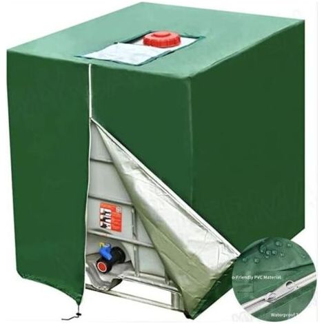 Housse pour cuve 1000 l, Housse de protection solaire pour cuve IBC eau de pluie, Anti-poussière Anti-UV, Housse de protection, (1/4)