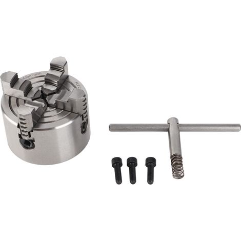 Mandrin de tour à 4 mors indépendants réversibles K72-80, 3 pouces, pour tour à métaux (1/5)