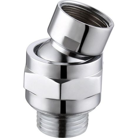 Raccord Pivotant Pour Tête De Douche - Raccord À Rotule En Laiton - Filetage G1/2 - Angle De Rotation Jusqu'à 23° - Longueur 49 mm - 1 Pièce (1/5)