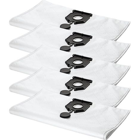 Lot de 5 sacs à poussière compatibles avec les aspirateurs Karcher 2.889-154.0 NT 30/30 L 30L NT 30/ Ap Te L NT 30/ Ap L 30L EU2613 (pièces de rechange pour aspirateur)