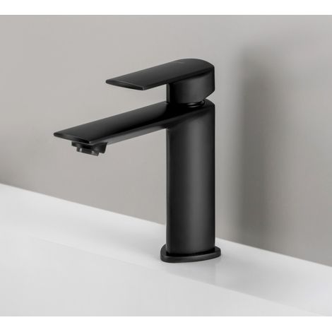 Mitigeur lavabo regular avec bonde laiton up&down BlackMat PROFILO - CRISTINA ONDYNA PF22013 (1/5)