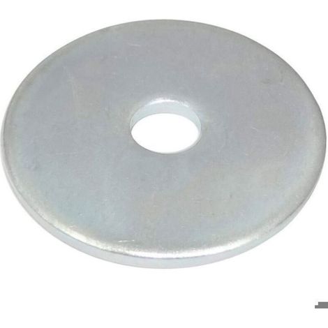 C44416 - Lot de 20 Rondelles plates larges M6x30 mm - épaisseur 2 mm - DIN9021 - en acier zingué - couleur argent - assemblag (1/4)