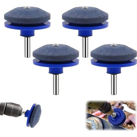 Messerschärfer für stumpfe Rasenmähermesser (blau, 4er-Packung) (1/5)