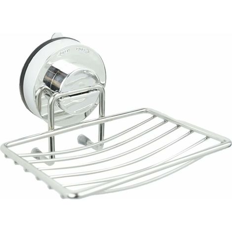 Mural Porte-savon Acier Inoxydable Avec Chromé Ventouse Support Douche Caddy Distributeur (1/5)