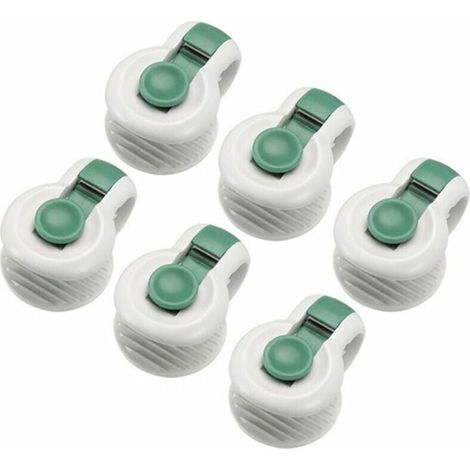 ZVD 6 pièces attaches de clip de couette pour le placement sans angle des accessoires de literie fixateurs anti-déménagement, vert (1/4)