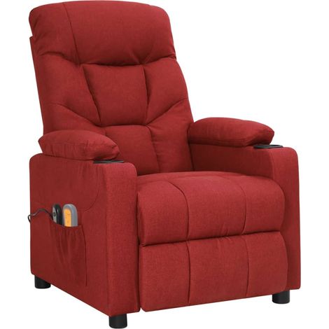 Fauteuil relax  Fauteuil électrique de massage Bordeaux Tissu (1/5)