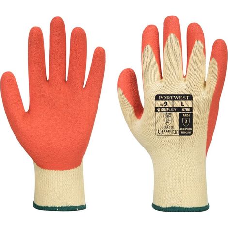Gants de manutention Portwest ENDUIT LATEX Jaune / Orange 10 (1/3)