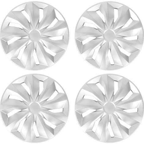 4 pièces 14 pouces enjoliveurs de roue forte Protection résistant aux rayures ajustement universel R14 enjoliveurs pour Fiesta Escort. (1/4)