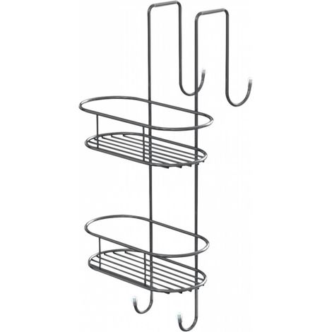GEDY 24871300900 Portaobjetos Doble para Colgar Cromo - ref: 24871300900 (1/2)