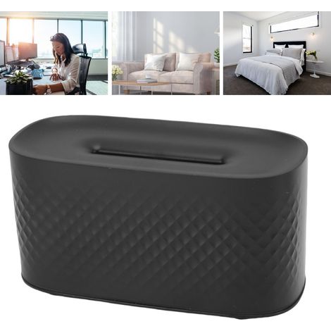 Humidificateur USB Flamme Simulée avec 7 Lumières Colorées – Diffuseur d'Air Élégant Bureau Maison Noir 160ml ABS (1/5)
