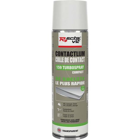 Colle de contact turbospray 159 compact - Contenance : 500 mL - Couleur : Transparent - RECTAVIT