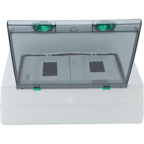 Boîte de distribution étanche 24 voies IP65, coffret de jonction électrique DIN rail, usage intérieur/extérieur, protection robuste (1/5)