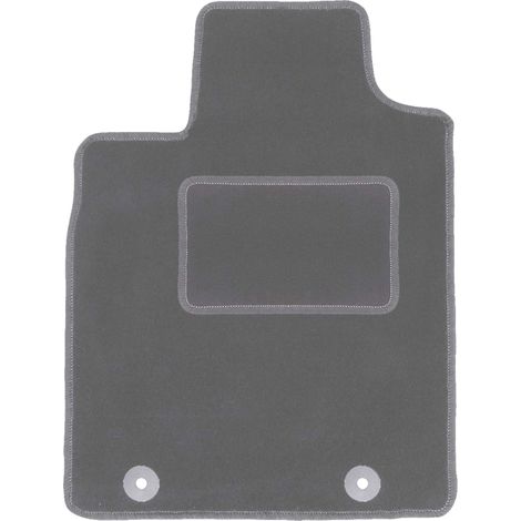 Tapis de sol conducteur en velours pour : Dacia Duster SUV 2 roues motrices (2010-2018) graphite