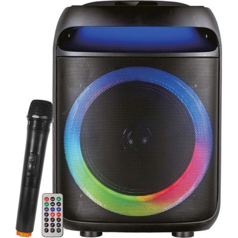 CASSA AUDIO DIFFUSORE AMPLIFICATO SONETRA CON RADIOMICROFONO - WOOFER 8"