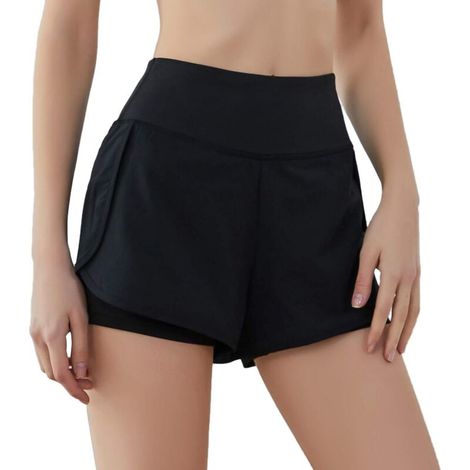 Shorts de Sport pour Femmes Haute Élasticité Pantalon Court de Sport Respirant Séchage Rapide Legging Court pour Exercices Yoga (1/5)
