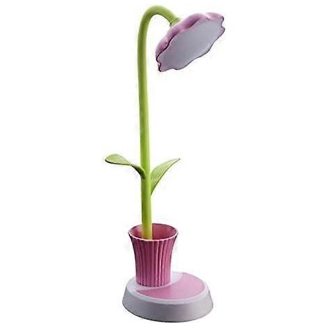 Lampe de lecture flexible rechargeable USB (rose), lampe de bureau LED à intensité variable pour enfants, lampe de chevet tactile (1/5)