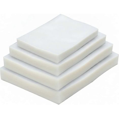 Lot de 100 sacs sous vide (15 x 20 cm), sacs de compression transparents pour la conservation des aliments, compatibles avec la viande et les légumes. (1/5)