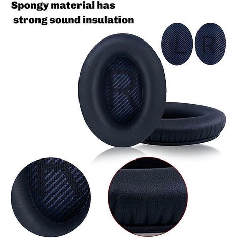 Ohrpolster für QC35 QC35 II Kopfhörer Ersatzteile Grau (1/5)