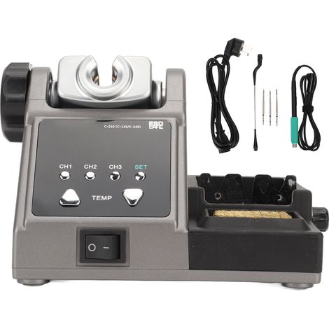 Station de soudage à température constante, support réglable pour fer à souder électrique, kit complet, prise AU, AC100V-240V, outil de brasage professionnel (1/5)