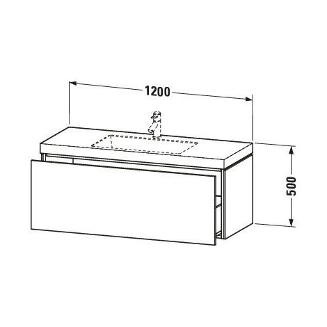 Duravit LC6919O5555 LC cb WH 1200x480x500 Ei marbré (1/2)