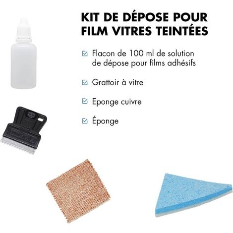 DIMEXACT - Kit de dépose pour film adhésif pour vitrage et pour voiture