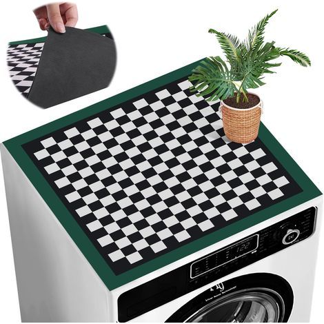 Washing Machine Protective Mat 60x60cm Non-Slip Waterproof Dryer Cover for Laundry Room (1/5)