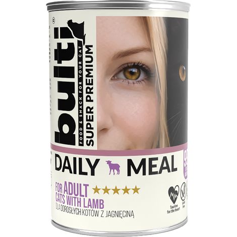 BULTI Repas Quotidien Aliment humide pour chat adulte Agneau 400g (1/4)