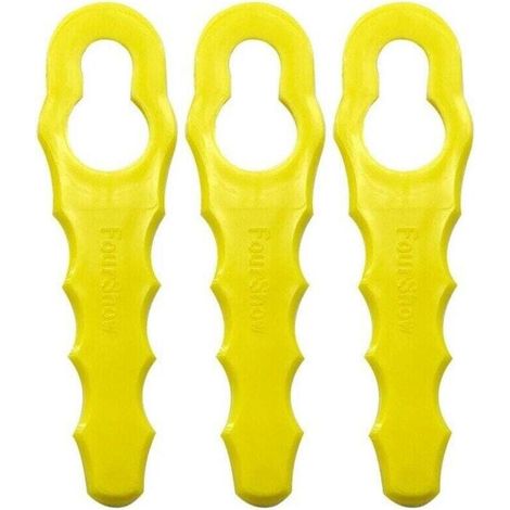 Lot de 100 lames de rechange compatibles avec les débroussailleuses Ryobi RAC155, RAC157 et RAC158, têtes de lame à double denture (1/5)