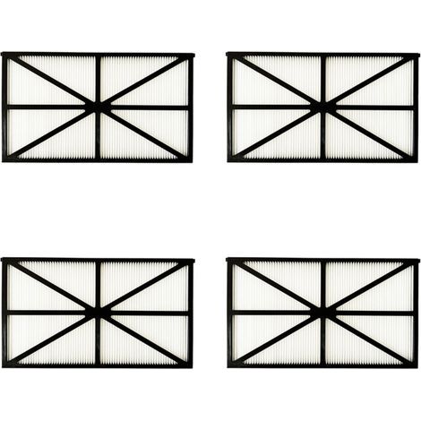 Lot de 4 Panneaux Filtres pour Robot Tiger Shark - RCX70101PAK2 - Noir (1/3)
