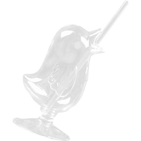Verres à cocktail, verres en forme d'oiseau, verres à pied, utilisés pour servir des boissons. (1/5)