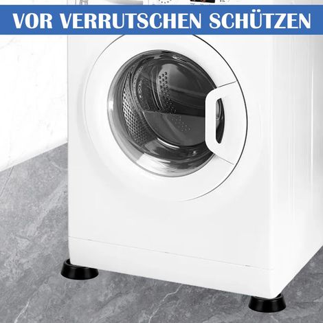 Vibrationsdämpfer – für Waschmaschine und Trockner – Schwarzes Gummi – 4er-Pack (1/5)