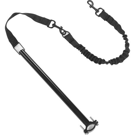 Laisse rétractable pour chien en nylon et métal, mains libres, idéale pour le vélo, l'exercice, l'entraînement et le jogging. (1/5)