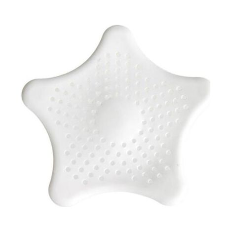Crépine d'évier en silicone 15,2 cm (blanche)