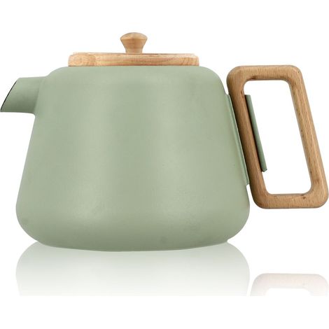 Théière en fonte avec couvercle en bois 1L, VIGGO (1/5)