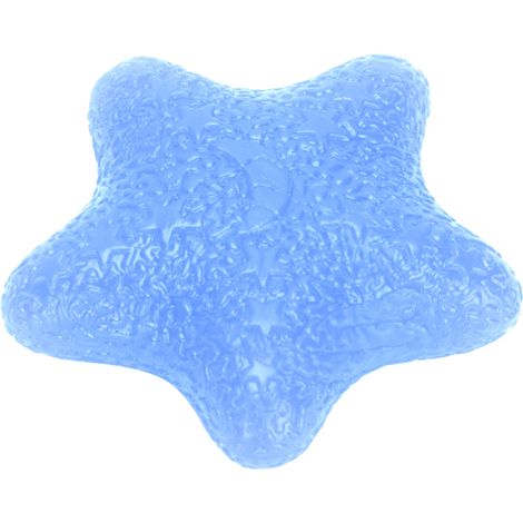 Balle de massage élastique en forme d'étoile pour les doigts et les poignets, idéale pour soulager le stress et les douleurs liées à l'utilisation d'un pistolet à air comprimé (bleu). (1/5)