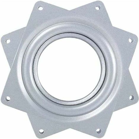 Roulement à Billes Plateau Pivotant,Plaque Pivotante,Base Pivotante,Plaque Tournant 360,Métal Carré Pivotant,Barre pour Tabouret de Bateau Pivotant,Plaque d'Assise pour Tabouret Pivotant,4 inches (1/4)