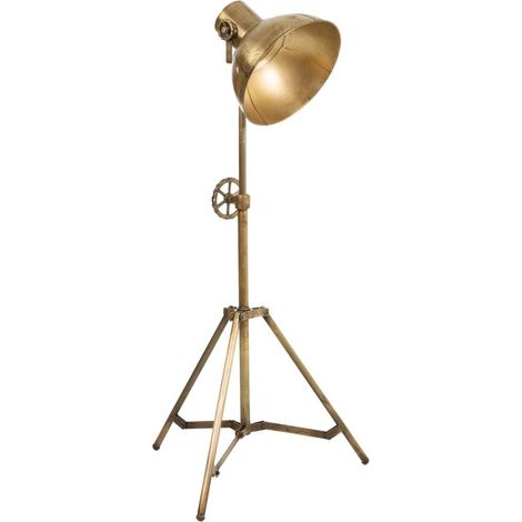Flexo de pie de metal color bronce 59x59x161 (1/4)