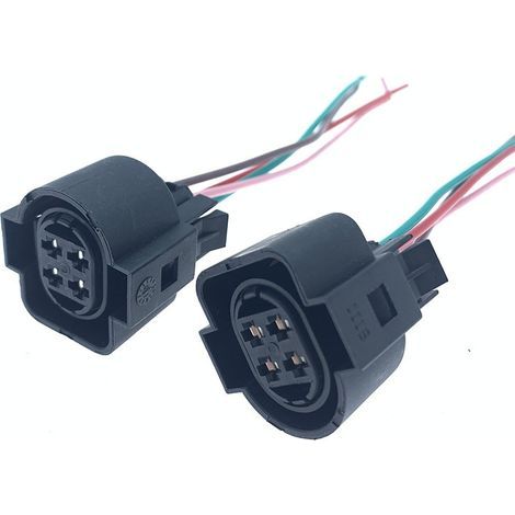 Scheinwerfer-Kabelbaumstecker und Fernlicht-Kabelbaumstecker kompatibel mit Volkswagen Jetta (ältere Jetta-Modelle 99-08). (1/4)