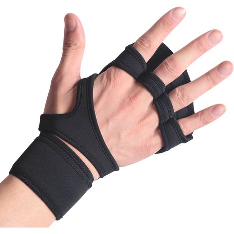 Gants de musculation antidérapants pour entraînement fitness, exercice noir XL (1/5)