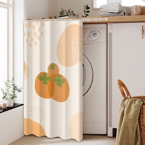 Rideau Courte - 80 x 120 cm - Tissu Polyester - Pour Armoire Porte Placard Salle de Rangement - 1 Pièce (1/5)