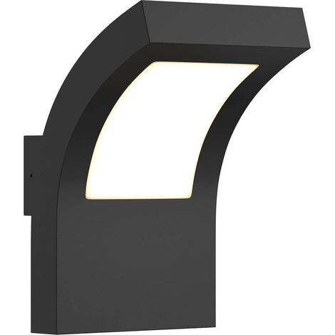 LED-vägglampa utomhus "Advik" aus aluminium / grå / zink von Arcchio