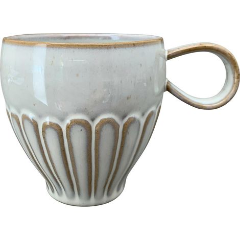 Keramik-Kaffeebecher, grau, Grau, 0,34